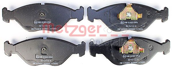 METZGER 1170293 Bremsbelagsatz, Scheibenbremse